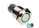 Push-Button DimasTech®, 16mm ID, Alternate Action, Led Color Green